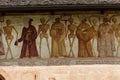 Fresco of the Macabre Dance or Dance of the Death - Pinzolo Trento Italy Royalty Free Stock Photo