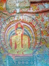 The fresco in Maharaja Cave of Dambulla