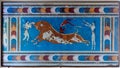 Fresco Minoan Bull Knossos Palace, Crete, Greece