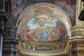 The fresco of The Miracle of Multiplication on the main apse of Basilica di Sant Andrea delle Fratte, Rome