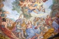 The fresco of The Miracle of Multiplication on the main apse of Basilica di Sant Andrea delle Fratte, Rome
