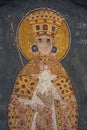 Fresco in the monastery in Kosovo in Gracanica - Simonida