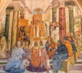 Fresco in Monte Oliveto Maggiore - Scene in the Life of St Benedict