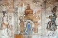 Fresco/mural paintings in ancient Brihadeeswarar temple in Thanjavur, Tamilnadu.