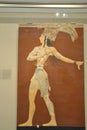Relief fresco depicting The Prince of the Lilies from the Knossos Palace Royalty Free Stock Photo