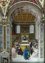 Fresco No. 6, Piccolomini Library: Enea Silvio is Elevated to Cardinal Royalty Free Stock Photo