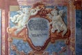 Fresco painting on the ceiling of the Baroque Church of Our Lady of the Snow in Belec, Croatia