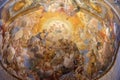 Fresco painting on the ceiling of the Cathedral in Lucca, Italy