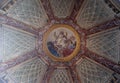 Fresco painting on the ceiling of the Cupola of the Cappella del Santissimo Sacramento in Mantua Cathedral