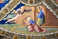 Fresco and painting of Raphael rooms (Stanze di Raffaello). Vatican city, Rome