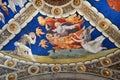 Fresco and painting of Raphael rooms (Stanze di Raffaello). Vatican city, Rome