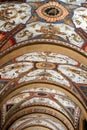 Fresco painting on a vaulted ceiling