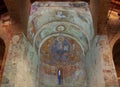 Fresco paintings of the Pantocrator Royalty Free Stock Photo