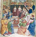 Fresco in Piccolomini Library, Siena