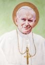 Fresco of Pope John Paul II