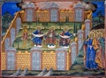 Fresco of Rila Monastery in Bulgaria Royalty Free Stock Photo