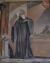 Fresco of Saint Benedict