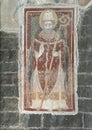 Fresco of Saint Gotthard in the Church of Santa Maria del Tiglio in Gravedonna on Lake Como.