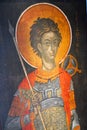 Fresco of Saint Isidoros in Leros island
