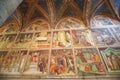 Fresco in San Gimignano Collegiata Royalty Free Stock Photo