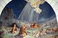 Fresco in Shepherd Field Chapel. Royalty Free Stock Photo