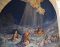 Fresco in Shepherd Field Chapel. Royalty Free Stock Photo