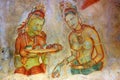 Fresco in Sigiriya Royalty Free Stock Photo