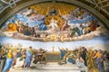 The fresco of the 16th century in the Vatican Museum. Royalty Free Stock Photo