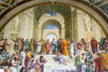 The fresco of the 16th century in the Vatican Museum Royalty Free Stock Photo