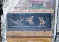 Fresco on wall building remains, Scavi Di Pompei