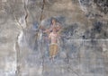 Fresco on wall building remains, Scavi Di Pompei