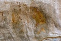 A frescoe depicting female figures at Deraniyagala Cave Royalty Free Stock Photo