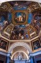 Frescoed ceiling in the Hall of the Muses