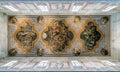 Frescoed ceiling in Ostuni Cathedral. Apulia Puglia, southern Italy.
