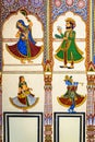 Frescoed Havelis in Mandawa, traditional ornately Royalty Free Stock Photo