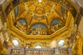 The frescoed interior of the Apse of the Shrine of the Holy House of Loreto, Italy Royalty Free Stock Photo