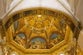 The frescoed interior of the Apse of the Shrine of the Holy House of Loreto, Italy Royalty Free Stock Photo