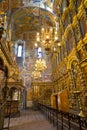 The frescoes in the Church of Elijah the Prophet in Yaroslavl. Royalty Free Stock Photo