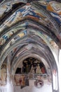 Frescoes in the cloister, Cathedral of Santa Maria Assunta i San Cassiano in Bressanone, Italy