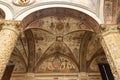 Frescoes decorating the courtyard Palazzo Vecchio. Florence Royalty Free Stock Photo