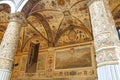 Frescoes decoration in Palazzo Vecchio. Florence, Italy Royalty Free Stock Photo