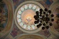 Frescoes on the dome of the cathedral Royalty Free Stock Photo