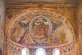 Frescoes medieval Cathedral of Chioggia, monuments, august 2016 Royalty Free Stock Photo