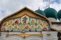 Frescoes on the pediment