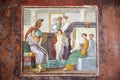 Frescoes in Pompeii, Campania region, Italy Royalty Free Stock Photo