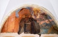 Frescoes with scenes from the life of St. Francis of Assisi Royalty Free Stock Photo