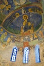 The frescoes of the 12th century Cathedral of the Transfiguration Monastery Mirozhskkogo in Pskov