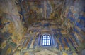 The frescoes of the 12th century Cathedral of the Transfiguration Monastery Mirozhskkogo in Pskov