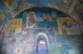 The frescoes of the 12th century Cathedral of the Transfiguration Monastery Mirozhskkogo in Pskov