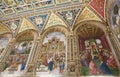 Fresco in Piccolomini Library, Siena Royalty Free Stock Photo